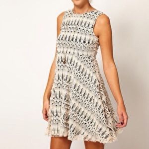 River Island Chelsea Girl Lace Skater Dress